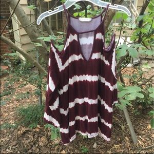 Crimson Off the Shoulder Top